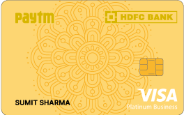 Paytm HDFC Bank Business Credit Card